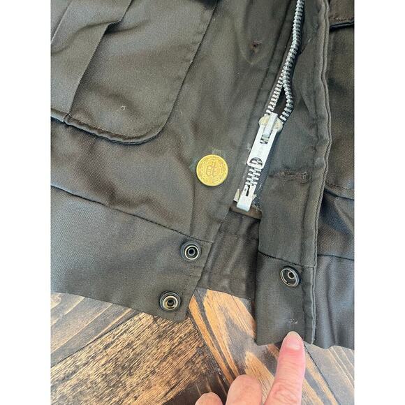 Vintage Tuffy ANR Bomber Jacket Mens 42L 70s Flight Coat Nylon Full Zip Flaws - Picture 10 of 11